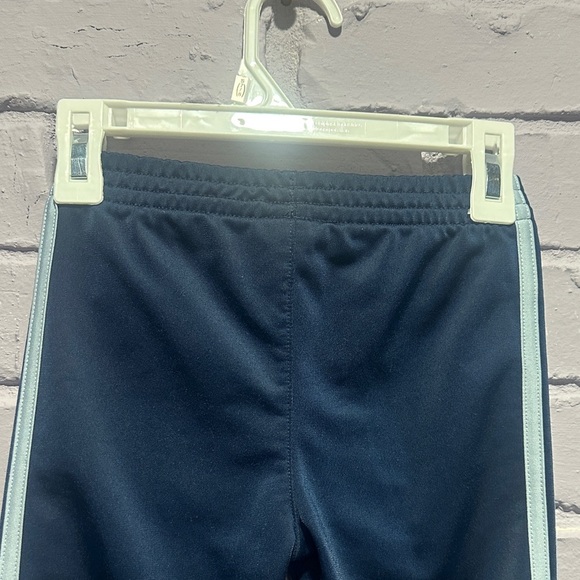 NEW Adidas Kids Dark Blue Joggers with Light Blue Stripes size 2T - Picture 6 of 8